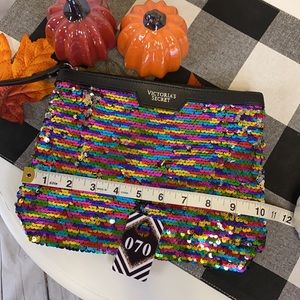 Victoria’s Secret sequins Multicolor cosmetic bag